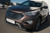 Фото Защита переднего бампера d75х42 (дуга) HYUNDAI SANTA FE GRAND 2014-2015