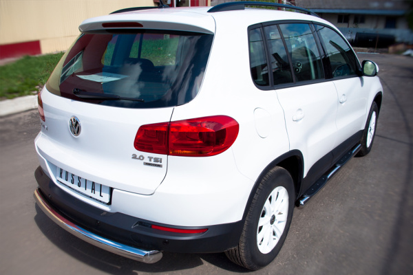 Фото Защита заднего бампера d76 (дуга) VOLKSWAGEN Tiguan Track & Field 2011-2016