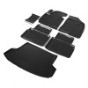 Комплект ковриков салона и багажника Rival для Hyundai ix35 5-дв. 2010-2016, полиуретан, без крепежа, с перемычкой, 6 шт., K12304002-1