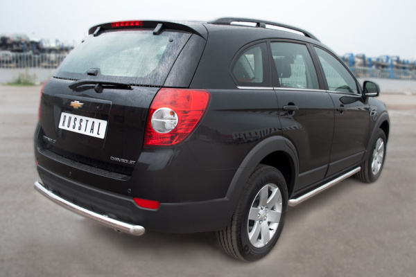 Фото Защита заднего бампера d63 (дуга) CHEVROLET Captiva 2011-2013
