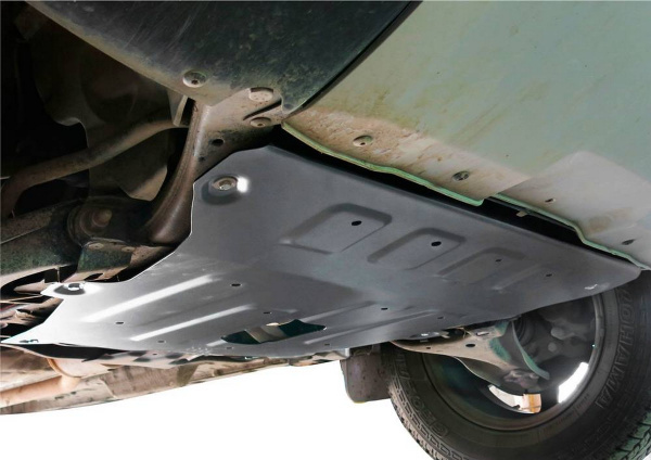 Фото Защита картера и КПП Rival для Renault Duster 2011-2015, алюминий 4 мм, с крепежом, 333.4702.1