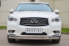 Защита переднего бампера 75х42 (дуга) 75х42 (дуга) INFINITI JX35-QX60 2013-2016