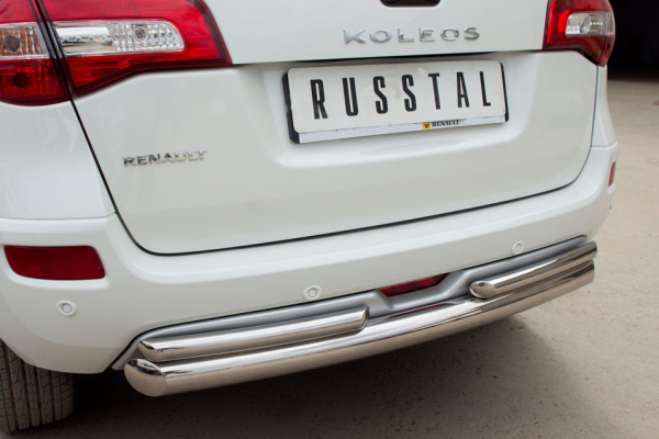 Фото Защита заднего бампера d76/42 RENAULT Koleos 2012-2016