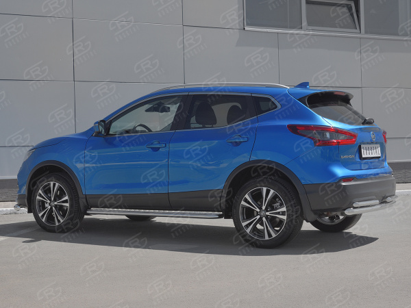Фото Защита заднего бампера d63 дуга-d42 дуга NISSAN QASHQAI 2019-