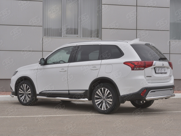 Фото Защита заднего бампера d63 (дуга) MITSUBISHI Outlander 2018-
