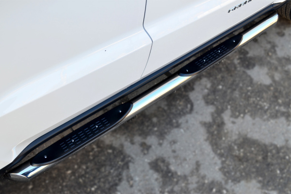 Фото Защита порогов d76 с накладкой (вариант 1) JEEP Grand Cherokee 2013-