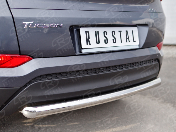 Фото Защита заднего бампера d63 дуга (кроме Hi-Tech) HYUNDAI Tucson 2015-2017