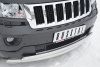 Фото Защита переднего бампера 75х42/75х42 овалы JEEP Grand Cherokee 2012