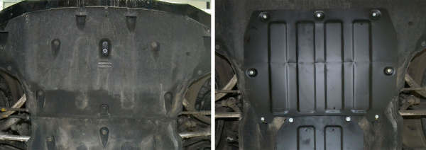 Фото Защита картера АвтоБроня для Hyundai Genesis RWD 2014-2017