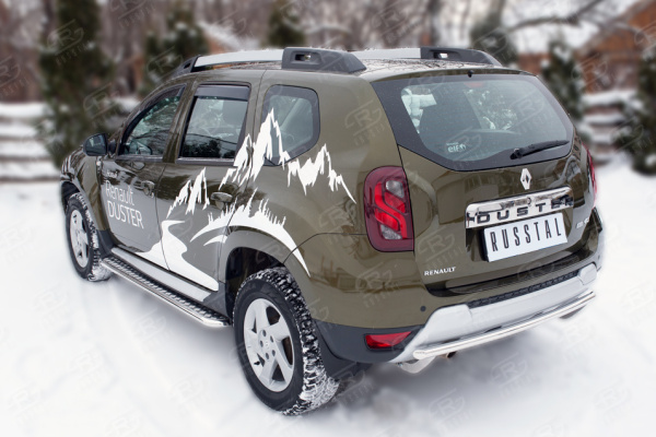 Фото Защита заднего бампера d42 (дуга) RENAULT Duster 2015-