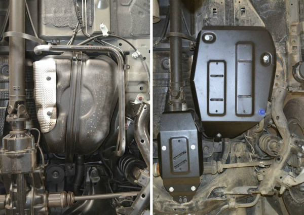 Фото Защита топливного бака Автоброня для Haval H6, V - 2.0TD; МКПП; полный привод 2014-2016 2016-