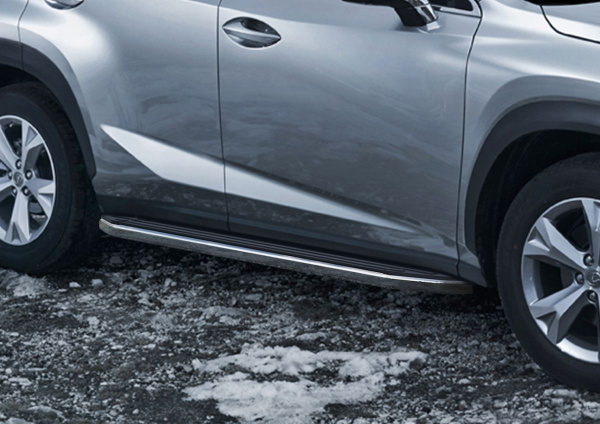 Фото Пороги алюминиевые Rival "Premium" для Lexus NX 2014-2017