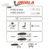 Фаркоп Imiola для Ford S-MAX 2006-2015