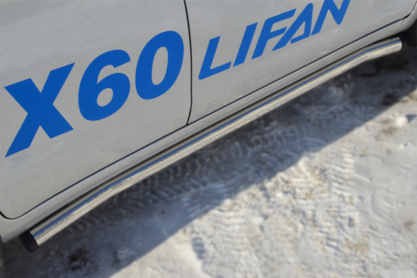 Фото Пороги труба d63 (вариант 2) LIFAN X60 2011-2016
