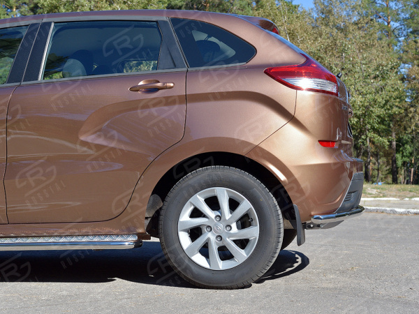 Фото Защита заднего бампера d42 секции LADA XRay 2015