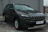Фото Пороги труба 75х42 овал с проступью JEEP Cherokee 2014-