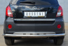 Защита заднего бампера d63 (секции) OPEL ANTARA 2012-