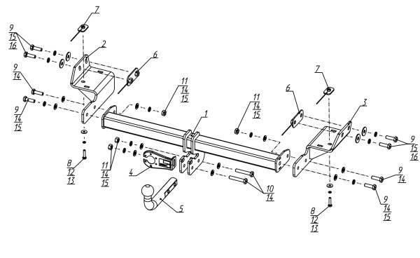 Фаркоп BERG для Chevrolet Onix II (2019-)