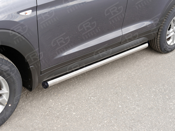 Фото Пороги труба d63 (вариант 2) HYUNDAI Tucson 2015-2017