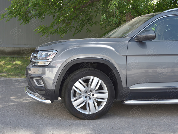 Фото Защита переднего бампера d63 волна VOLKSWAGEN TERAMONT 2017-