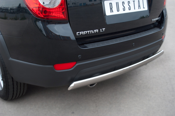 Фото Защита заднего бампера 75х42 овал CHEVROLET Captiva 2011-2013