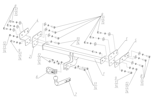 фото Фаркоп BERG для Jaecoo J7 (2023-)