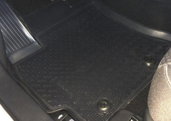 Комплект ковриков салона и багажника Rival для Toyota Corolla E160 седан 2013-2019, полиуретан, с крепежом, с перемычкой, 6 шт., K15702003-1