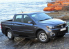 Пороги алюминиевые Rival "Premium-Black" для Ssang Yong Actyon Sport 2012-