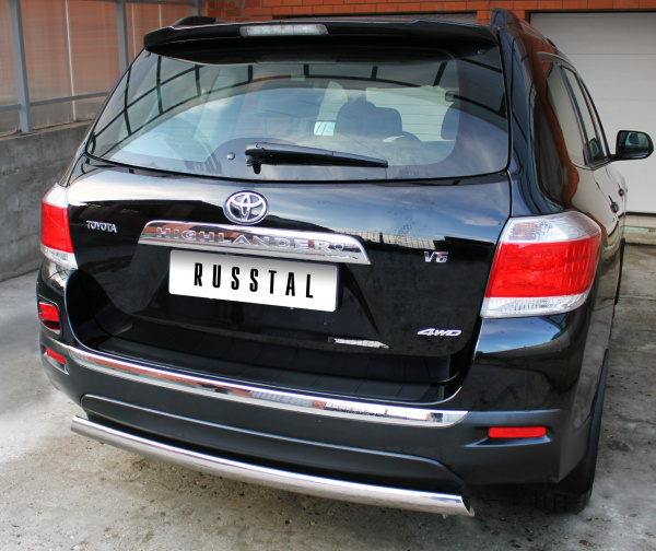 Фото Защита заднего бампера d75х42 TOYOTA Highlander 2010-2013