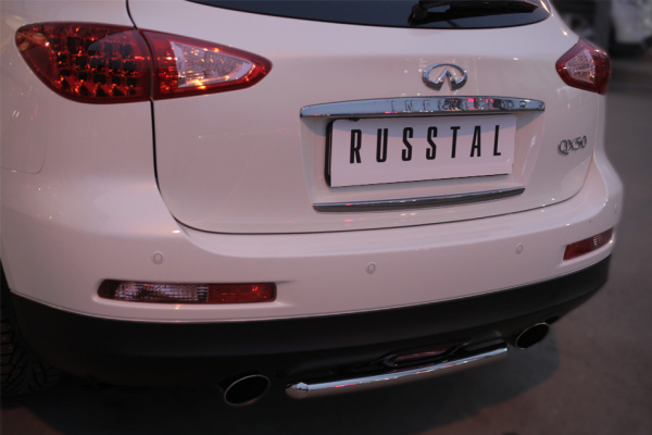 Фото Защита заднего бампера d42 (дуга) INFINITI QX 50 2014-2016