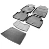 Комплект ковриков салона и багажника Rival для Mazda 3 ВМ седан 2013-2018, полиуретан, с крепежом, с перемычкой, 6 шт., K13801005-1