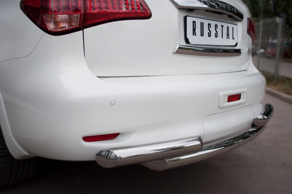 Фото Защита заднего бампера 76_76х2 INFINITI QX 56 2010-2014