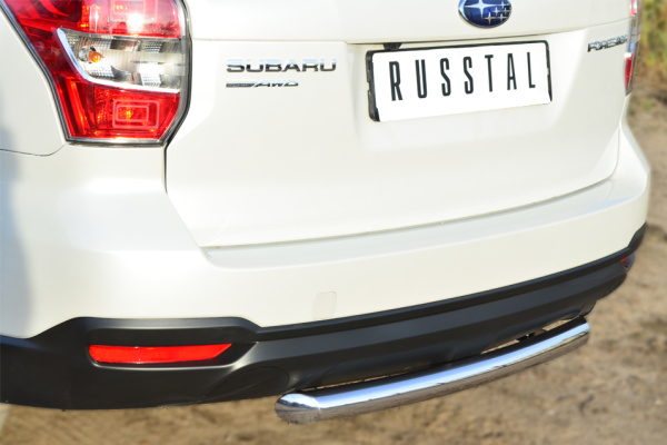 Фото Защита заднего бампера d63 (дуга) SUBARU Forester 2013-