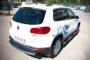 Фото Пороги труба d76 с накладками (вариант 2) VOLKSWAGEN Tiguan Sport & Style 2011-2016
