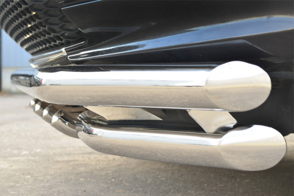 Фото Защита переднего бампера d63 (секции) d63 (уголки)+ зубы LAND ROVER Freelander 2 2012-