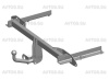 фото Фаркоп AvtoS для OPEL Astra J (универсал/ Sport Tourer) 2010-2015