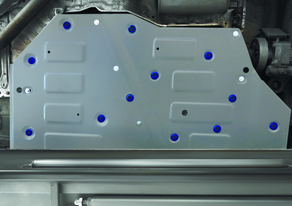 Фото Защита топливного бака Rival для Volkswagen Teramont 4WD 2018-н.в., алюминий 4 мм, с крепежом, 333.5862.1