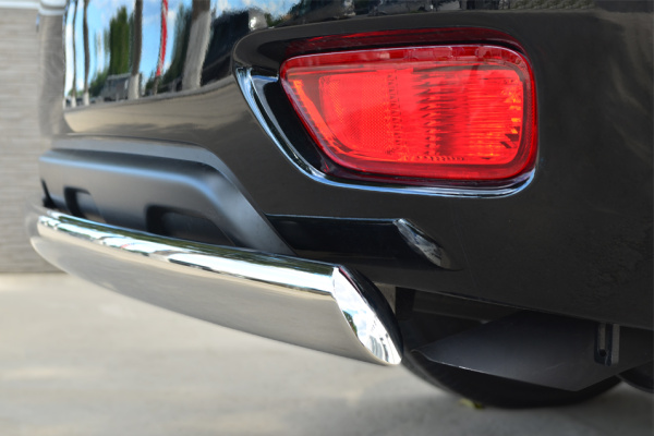 Фото Защита заднего бампера d75х42 (дуга) NISSAN Patrol 2014-