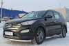 Фото Защита переднего бампера d76 (секции) HYUNDAI Santa Fe 2012-2015