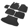 Комплект ковриков салона и багажника Rival для Kia Cerato III седан 2013-2018/Cerato III Classic седан 2018-н.в., полиуретан, без крепежа, с перемычкой, 6 шт., K12802002-1