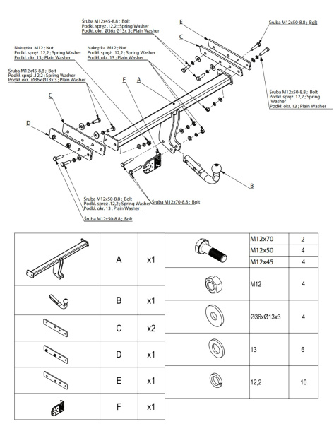 фото Фаркоп Imiola для Volvo XC60 (2008-2016)