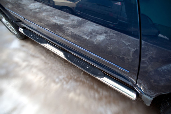 Фото Пороги труба d76 с накладками (вариант 3) GREAT WALL HOVER H5 2010-