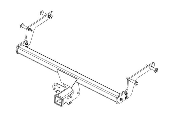 фото Фаркоп AvtoS для Renault Kaptur I (2016-2022) "быстросъемный под квадрат"