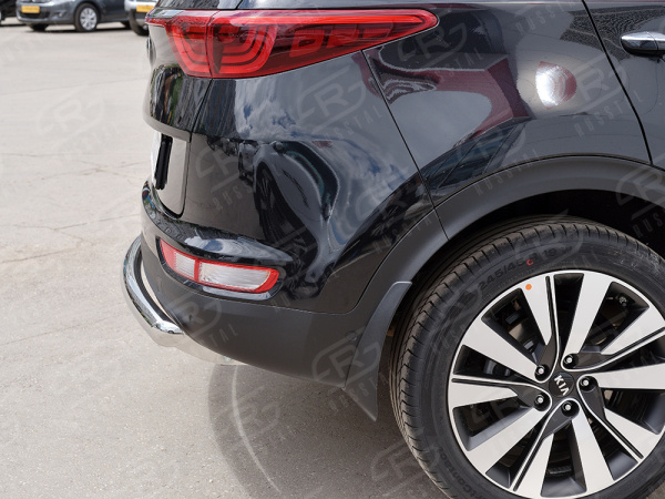 Фото Защита заднего бампера d63 дуга (кроме GT-Line) KIA SPORTAGE 2016-2018