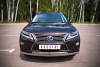 Защита переднего бампера d75х42/75х42 овалы Lexus RX270/350/450 2009-2012