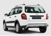Защита заднего бампера d42 скоба Lada Kalina Cross 2014-