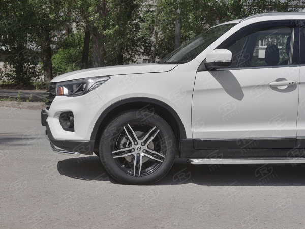 Фото Защита переднего бампера d42 секции LIFAN X70 2018-