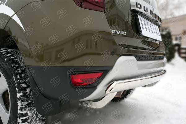 Фото Защита заднего бампера d75х42 (дуга) RENAULT Duster 2015-