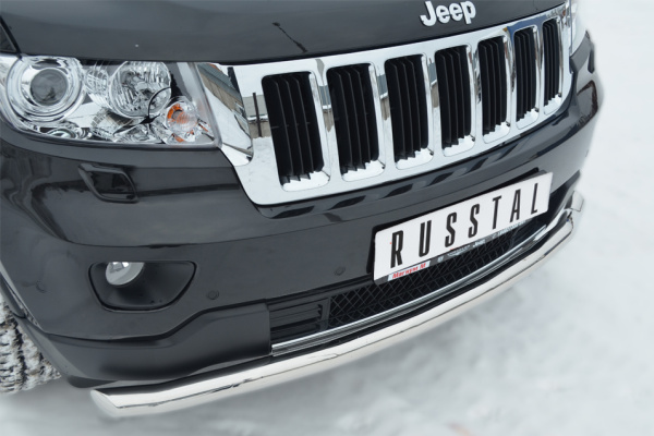Фото Защита переднего бампера d63 волна (секции) JEEP Grand Cherokee 2012