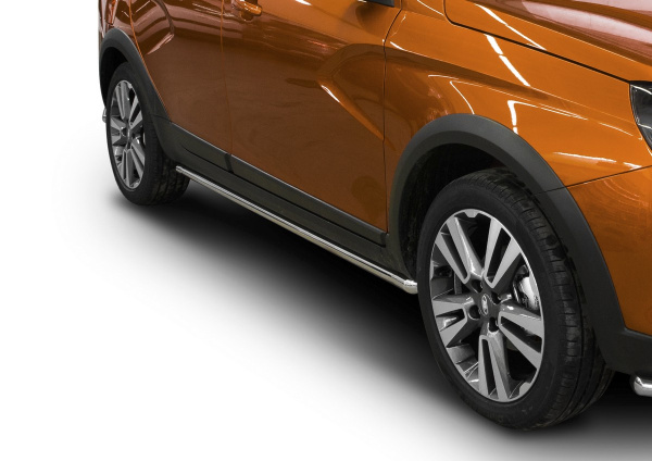 Фото Защита порогов d42 Lada Vesta SW Cross 2017-